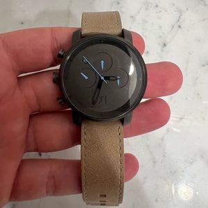 MVMT Watch/ leather band!